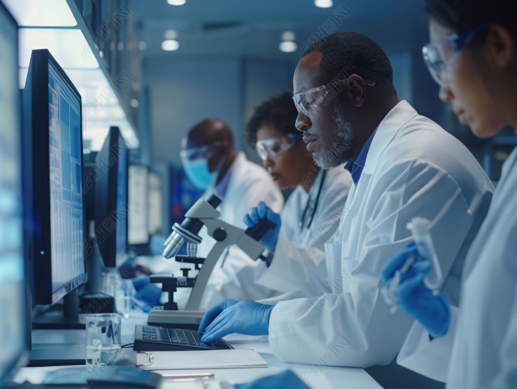 多元化科学家团队在医学研究实验室中的协作与突破